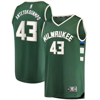 youth fanatics branded thanasis antetokounmpo hunter green-447